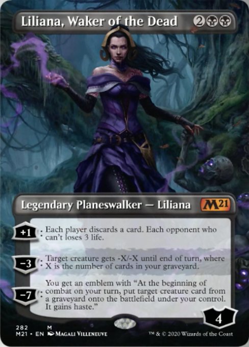 Liliana, Waker of the Dead (Borderless) [Core Set 2021] | Good Games North