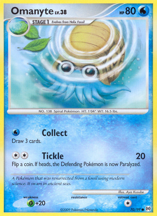 Omanyte (70/99) [Platinum: Arceus] | Good Games North