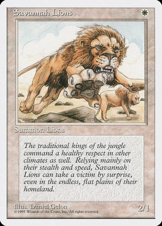 Savannah Lions [Fourth Edition] | Good Games North