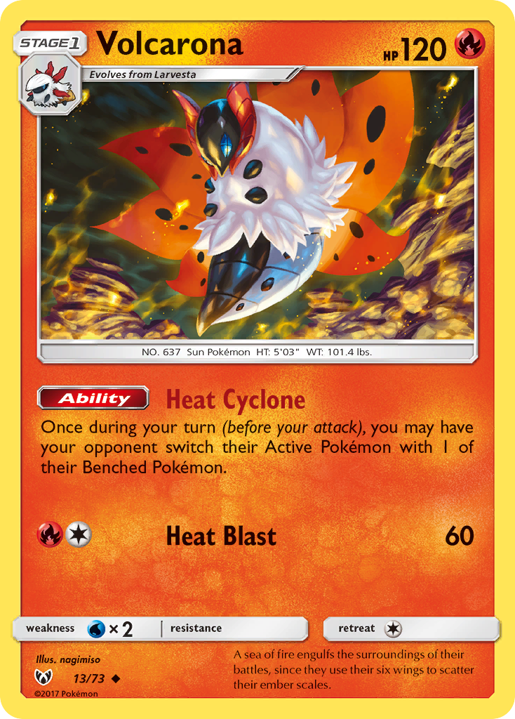 Volcarona (13/73) [Sun & Moon: Shining Legends] | Good Games North