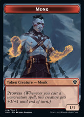 Bird (002) // Monk Double-sided Token [Dominaria United Tokens] | Good Games North