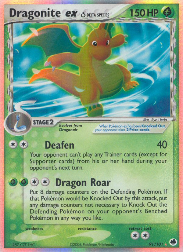 Dragonite ex (91/101) (Delta Species) [EX: Dragon Frontiers] | Good Games North