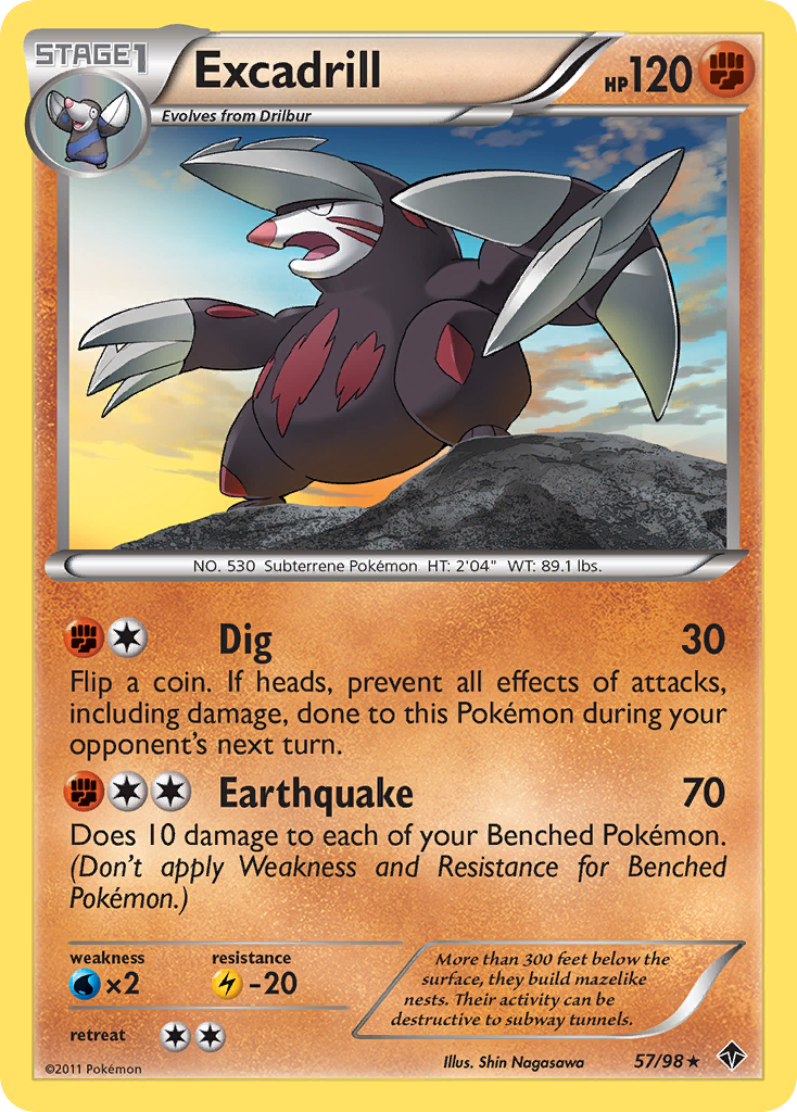 Excadrill (57/98) [Black & White: Emerging Powers] | Good Games North