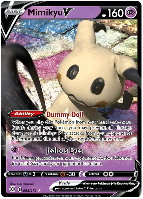 Mimikyu V (068/172) [Sword & Shield: Brilliant Stars] | Good Games North