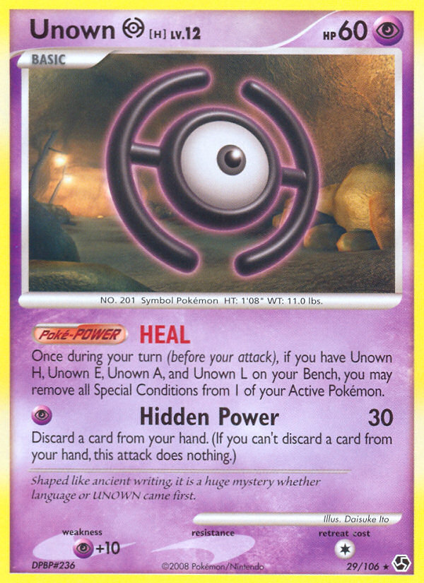 Unown H (29/106) [Diamond & Pearl: Great Encounters] | Good Games North
