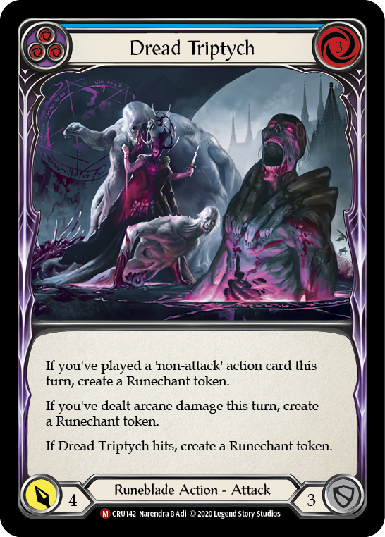 Dread Triptych [CRU142] 1st Edition Rainbow Foil | Good Games North