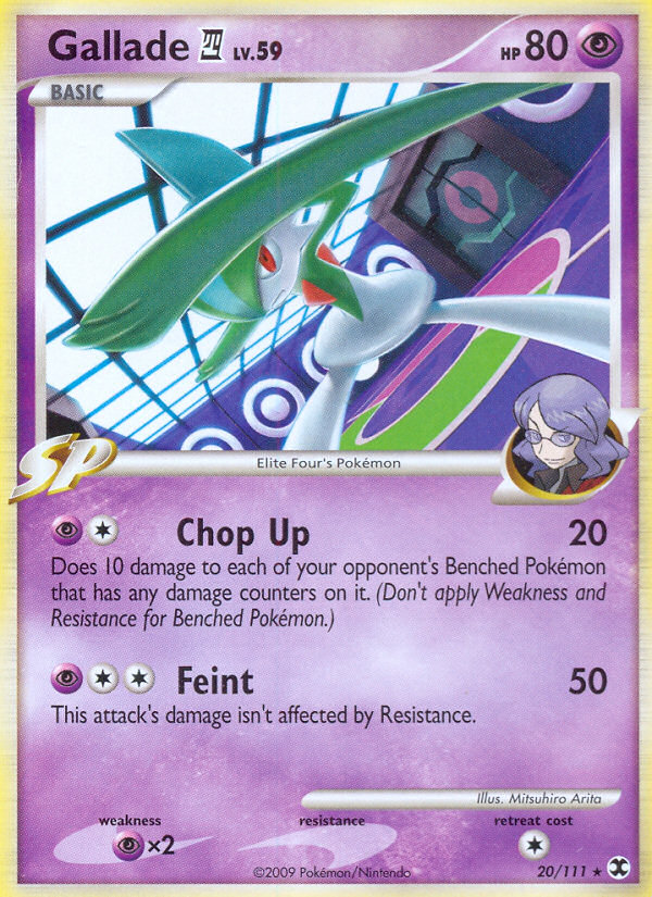 Gallade (20/111) [Platinum: Rising Rivals] | Good Games North