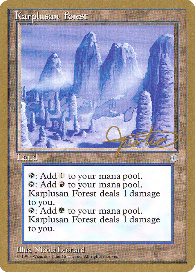 Karplusan Forest (Mark Justice) [Pro Tour Collector Set] | Good Games North