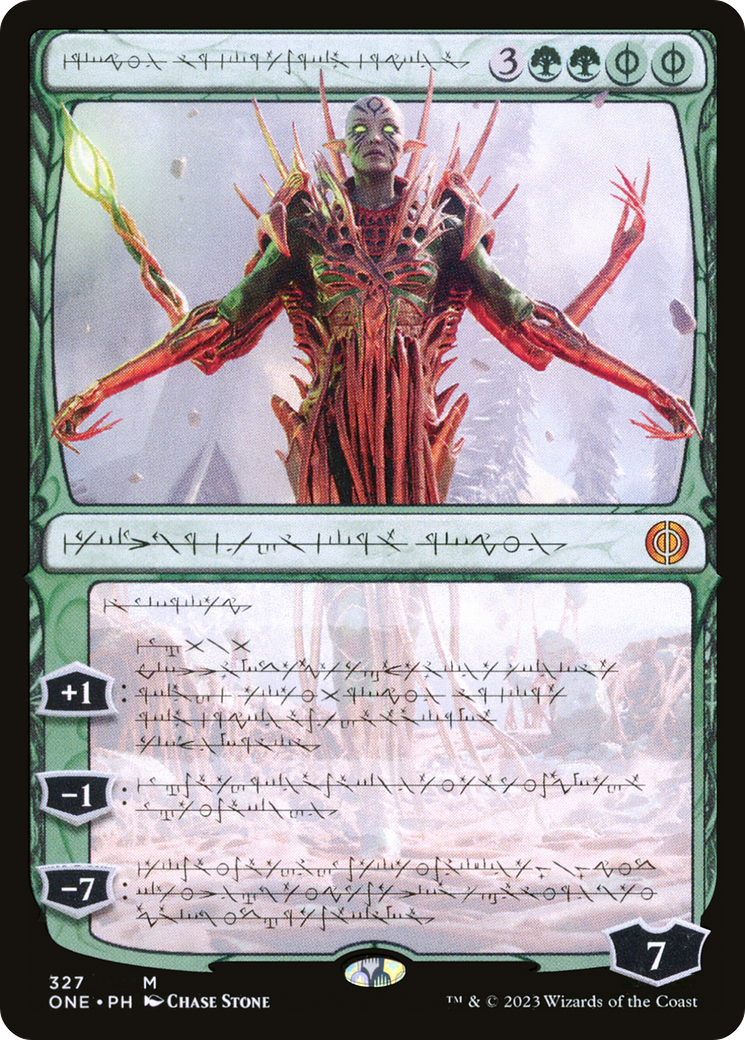 Nissa, Ascended Animist (Phyrexian) [Phyrexia: All Will Be One] | Good Games North