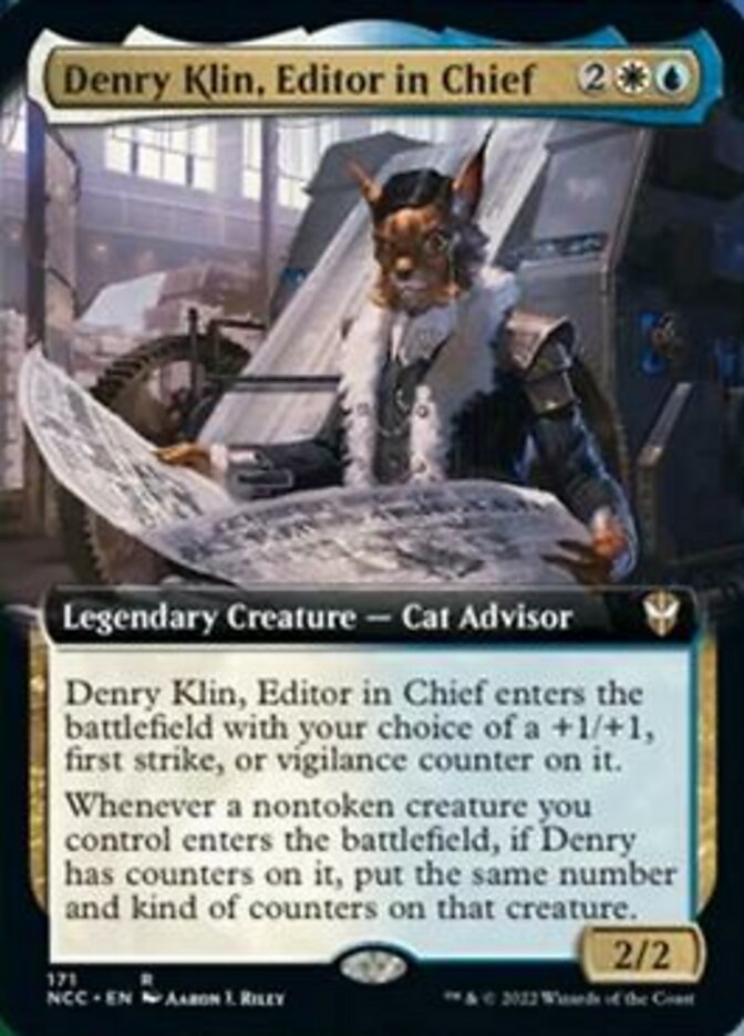 Denry Klin, Editor in Chief (Extended Art) [Streets of New Capenna Commander] | Good Games North