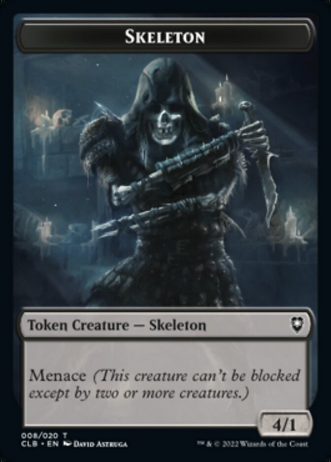Skeleton Token [Commander Legends: Battle for Baldur's Gate Tokens] | Good Games North