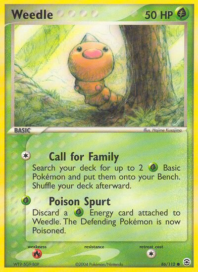 Weedle (86/112) [EX: FireRed & LeafGreen] | Good Games North