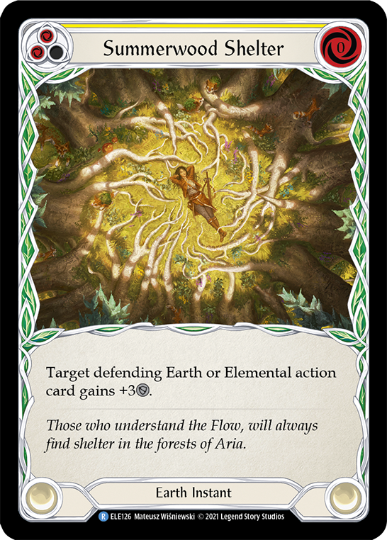 Summerwood Shelter (Yellow) [ELE126] (Tales of Aria)  1st Edition Normal | Good Games North