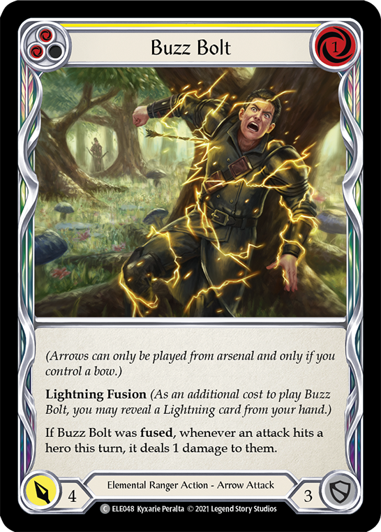 Buzz Bolt (Yellow) [ELE048] (Tales of Aria)  1st Edition Rainbow Foil | Good Games North