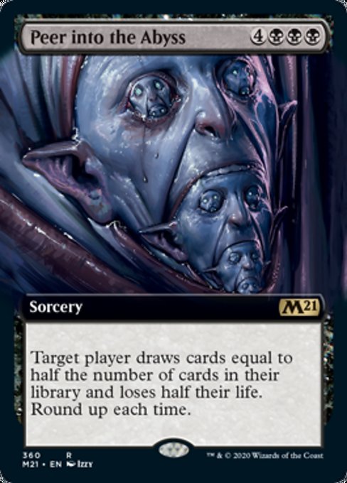 Peer Into the Abyss (Extended Art) [Core Set 2021] | Good Games North