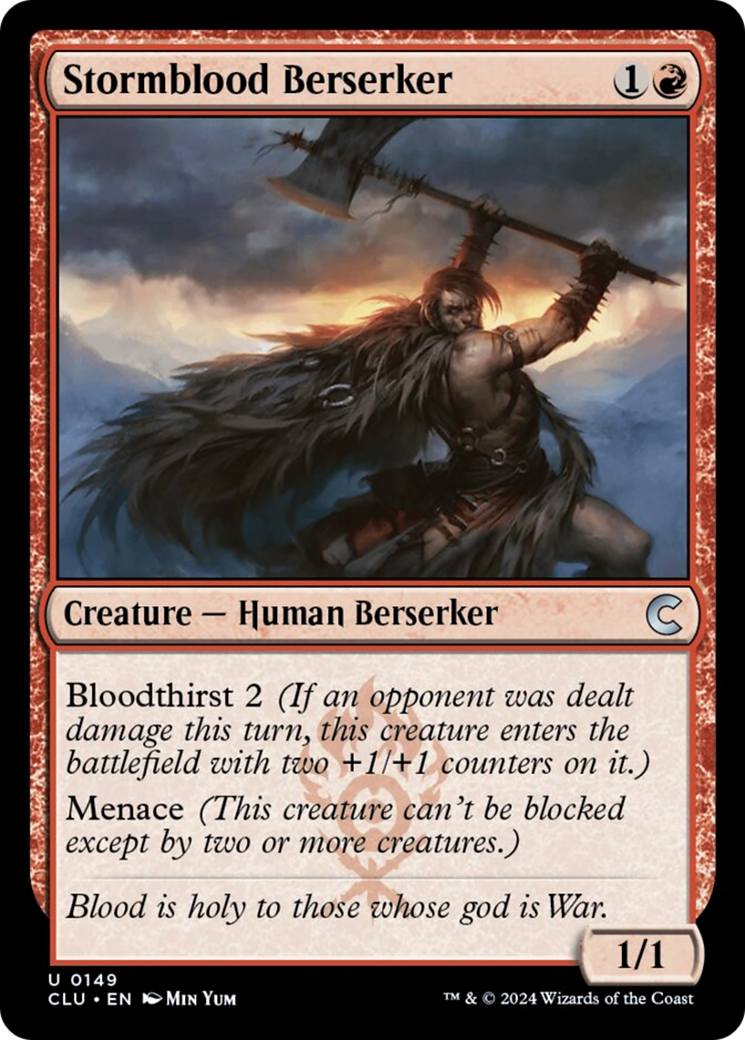 Stormblood Berserker [Ravnica: Clue Edition] | Good Games North