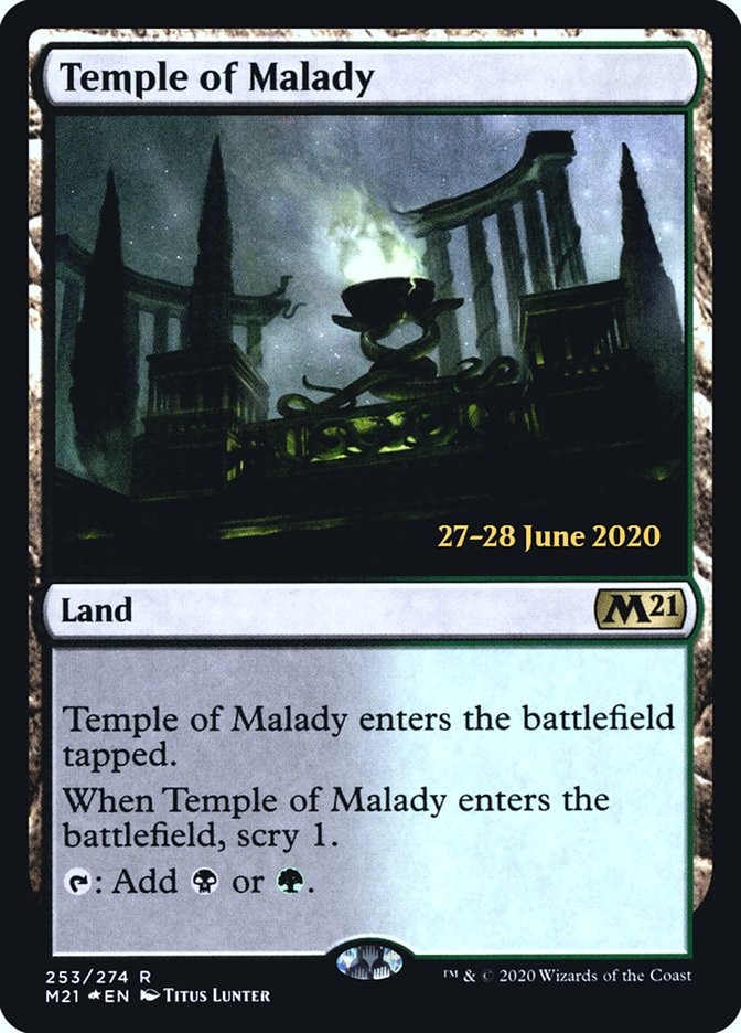 Temple of Malady  [Core Set 2021 Prerelease Promos] | Good Games North