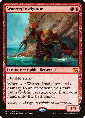 Warren Instigator [Duel Decks: Merfolk vs. Goblins] | Good Games North