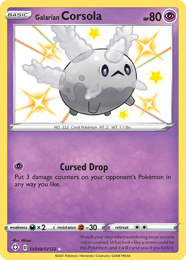 Galarian Corsola (SV049/SV122) [Sword & Shield: Shining Fates] | Good Games North