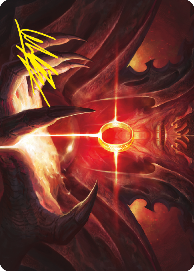 Sol Ring Art Card (Gold-Stamped Signature) [The Lord of the Rings: Tales of Middle-earth Art Series] | Good Games North