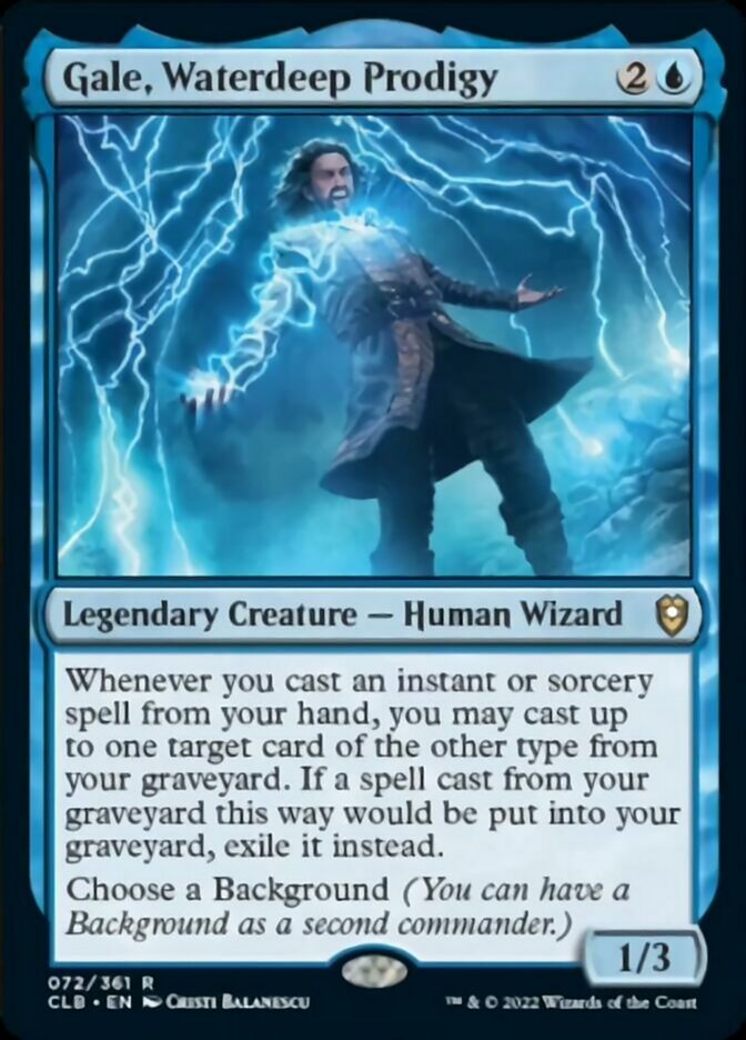 Gale, Waterdeep Prodigy [Commander Legends: Battle for Baldur's Gate] | Good Games North