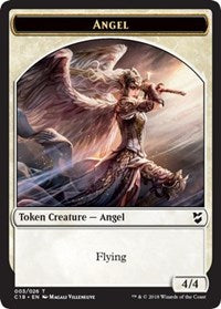 Angel // Cat Double-sided Token [Commander 2018 Tokens] | Good Games North