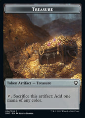 Bird (002) // Treasure Double-sided Token [Dominaria United Tokens] | Good Games North