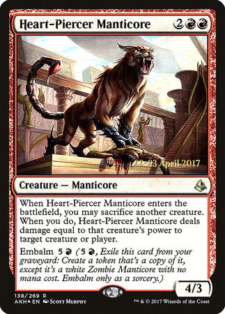 Heart-Piercer Manticore [Amonkhet Promos] | Good Games North