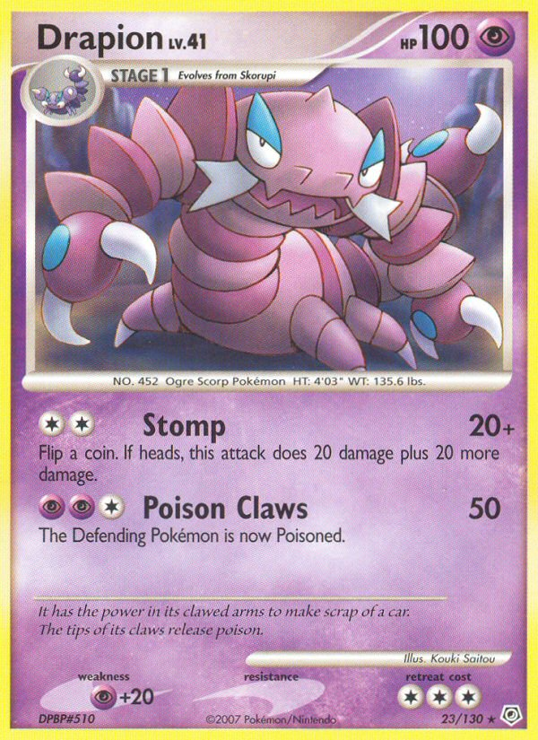 Drapion (23/130) [Diamond & Pearl: Base Set] | Good Games North