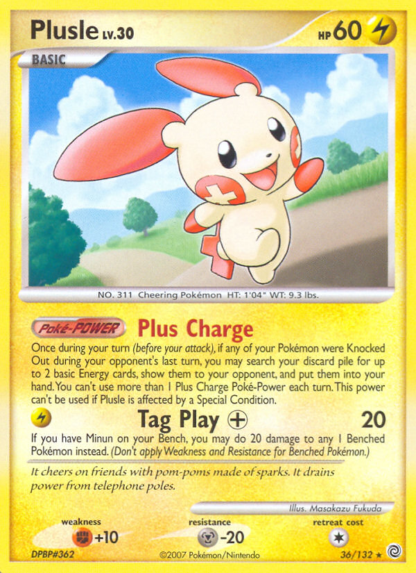 Plusle (36/132) [Diamond & Pearl: Secret Wonders] | Good Games North