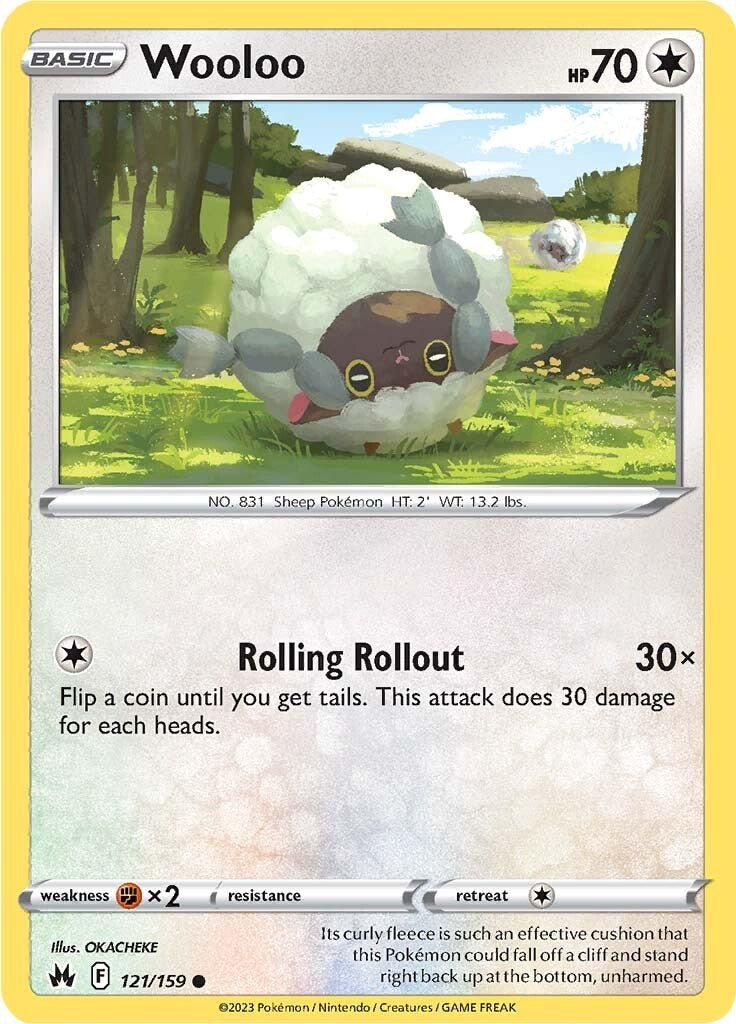 Wooloo (121/159) [Sword & Shield: Crown Zenith] | Good Games North