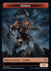 Bird (002) // Goblin Double-sided Token [Dominaria United Tokens] | Good Games North