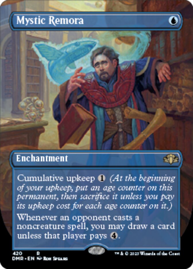 Mystic Remora (Borderless Alternate Art) [Dominaria Remastered] | Good Games North