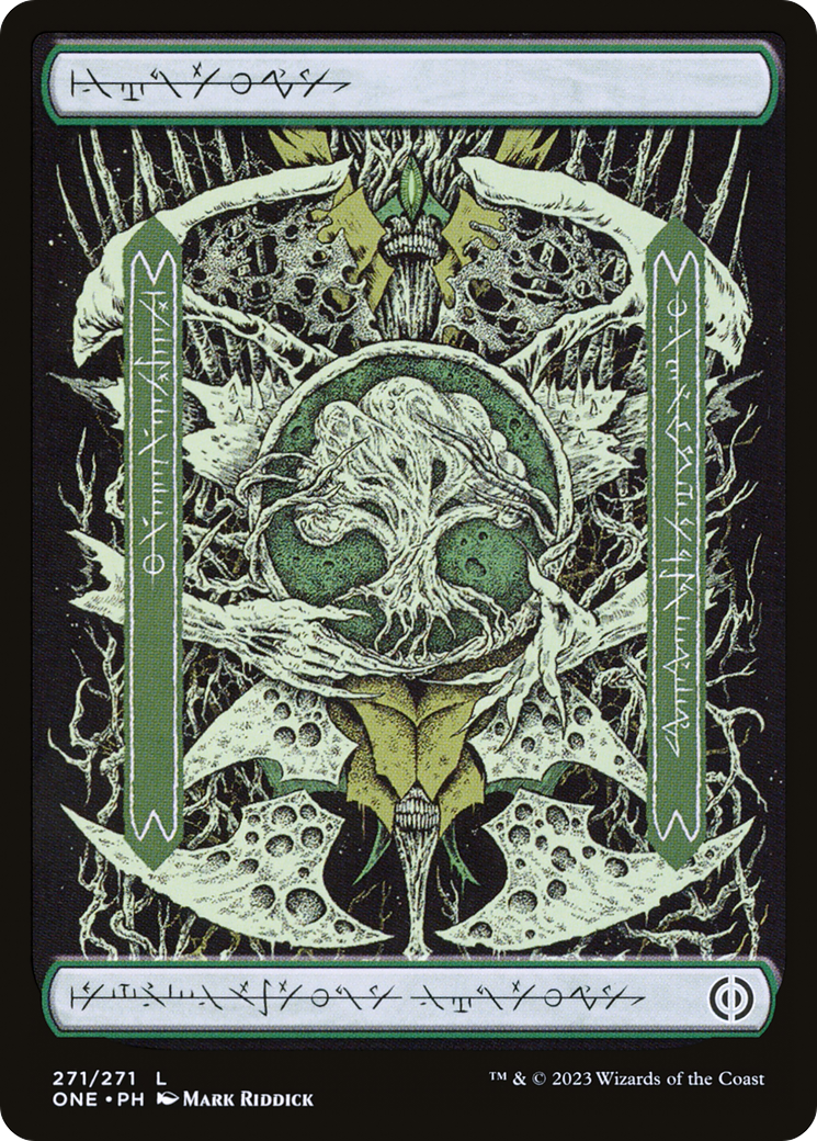 Forest (271) (Phyrexian) [Phyrexia: All Will Be One] | Good Games North