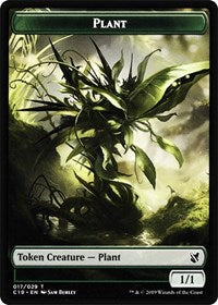 Plant // Morph Double-sided Token [Commander 2019 Tokens] | Good Games North