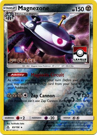 Magnezone (83/156) (League Promo 4th Place) [Sun & Moon: Ultra Prism] | Good Games North