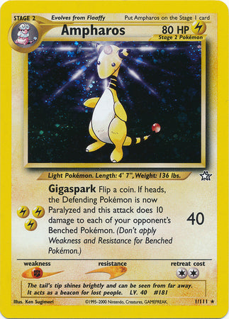 Ampharos (1/111) [Neo Genesis Unlimited] | Good Games North