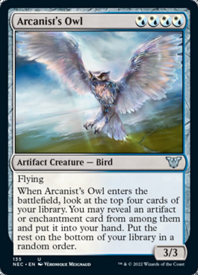 Arcanist's Owl [Kamigawa: Neon Dynasty Commander] | Good Games North