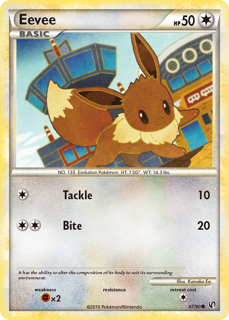 Eevee (47/90) [HeartGold & SoulSilver: Undaunted] | Good Games North