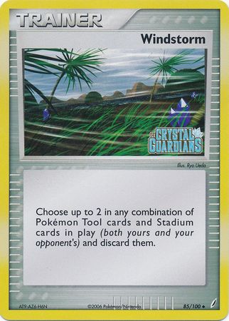 Windstorm (85/100) (Stamped) [EX: Crystal Guardians] | Good Games North