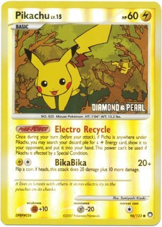 Pikachu (94/123) [Burger King Promos: 2008 Collection] | Good Games North