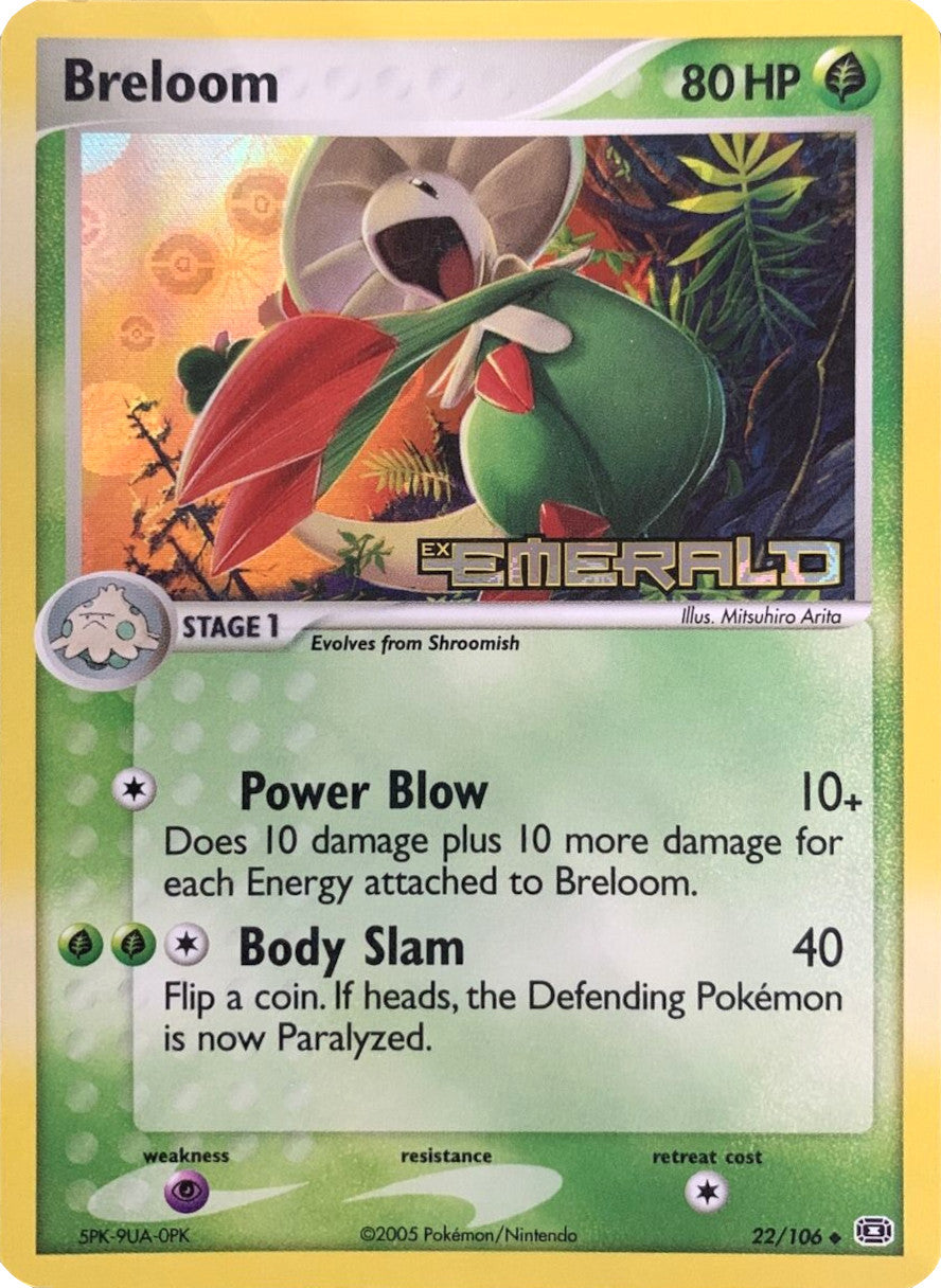 Breloom (22/106) (Stamped) [EX: Emerald] | Good Games North