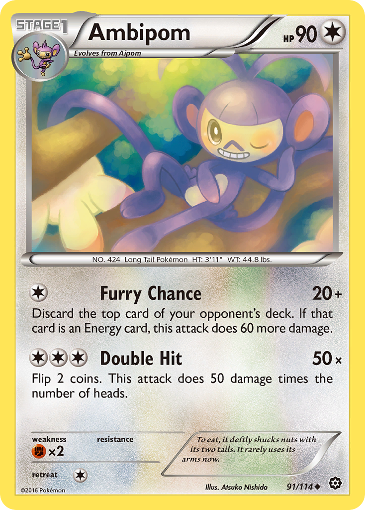 Ambipom (91/114) [XY: Steam Siege] | Good Games North
