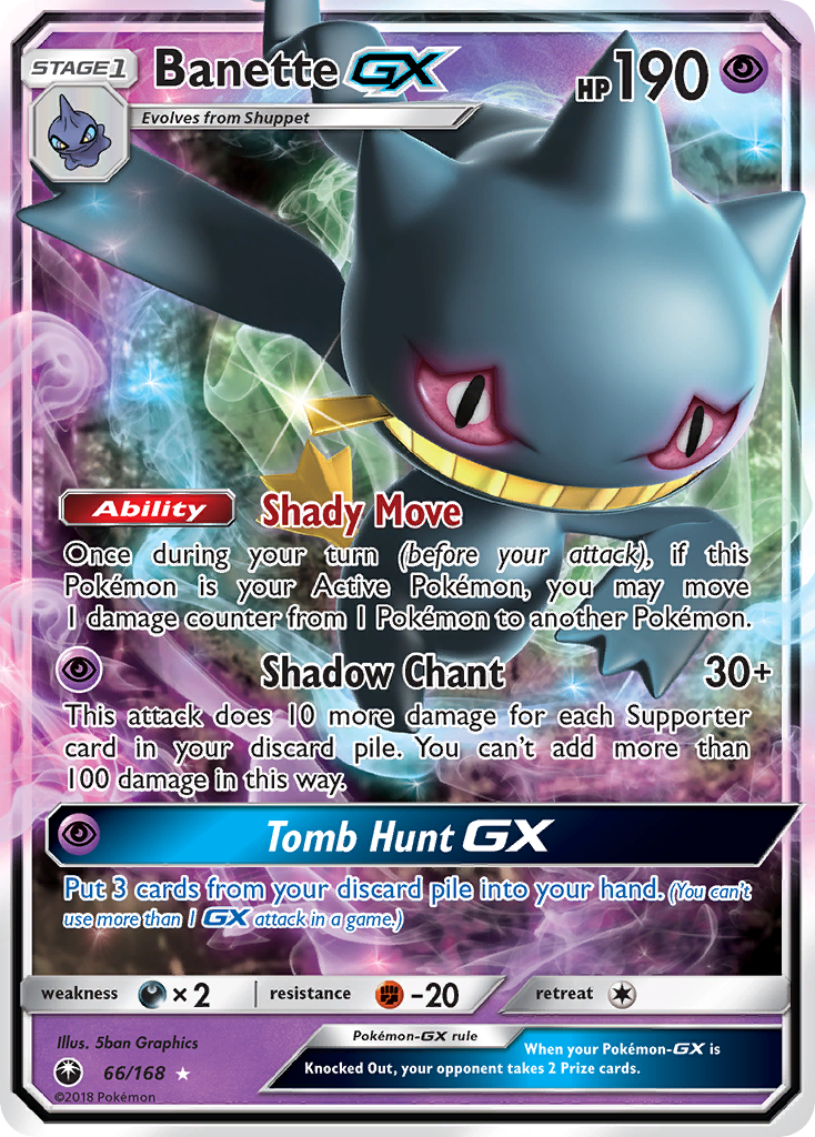 Banette GX (66/168) [Sun & Moon: Celestial Storm] | Good Games North
