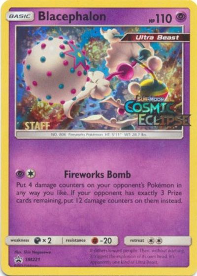 Blacephalon (SM221) (Staff Prerelease Promo) [Sun & Moon: Black Star Promos] | Good Games North