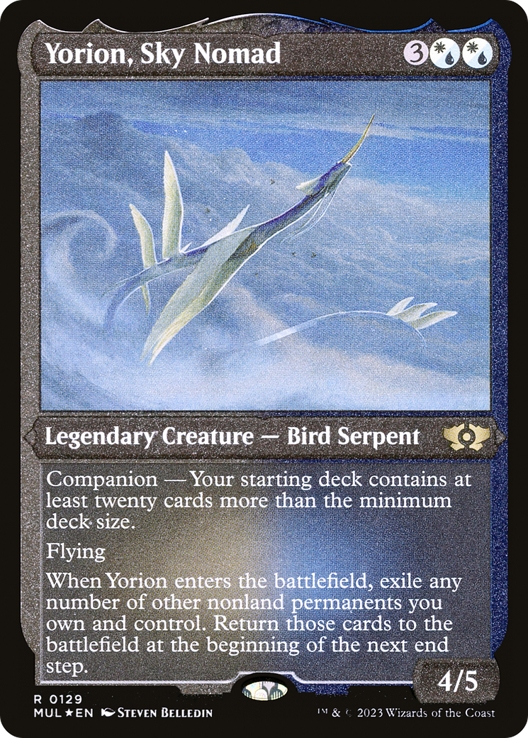Yorion, Sky Nomad (Foil Etched) [Multiverse Legends] | Good Games North