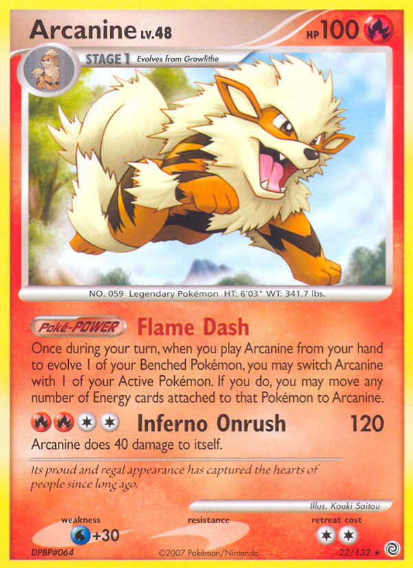 Arcanine (22/132) [Diamond & Pearl: Secret Wonders] | Good Games North