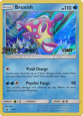 Bruxish (SM11) (Staff Prerelease Promo) [Sun & Moon: Black Star Promos] | Good Games North