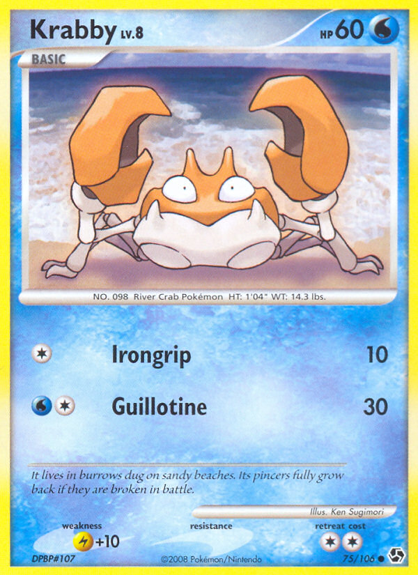 Krabby (75/106) [Diamond & Pearl: Great Encounters] | Good Games North