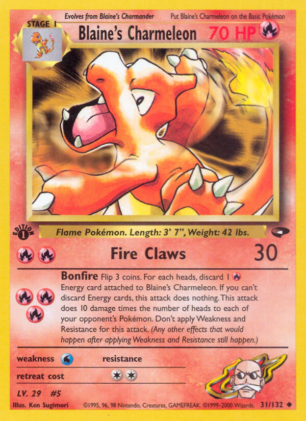 Blaine's Charmeleon (31/132) [Gym Challenge 1st Edition] | Good Games North